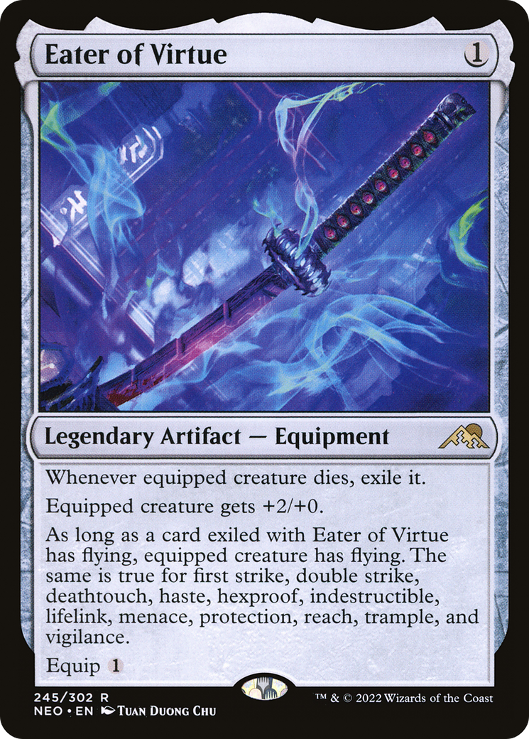 Eater of Virtue (NEO-245) - Kamigawa: Neon Dynasty - Premium MTG Single from Wizards of the Coast - Just $0.08! Shop now at Game Crave Tournament Store