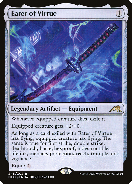 Eater of Virtue (NEO-245) - Kamigawa: Neon Dynasty Foil - Premium MTG Single from Wizards of the Coast - Just $0.08! Shop now at Game Crave Tournament Store