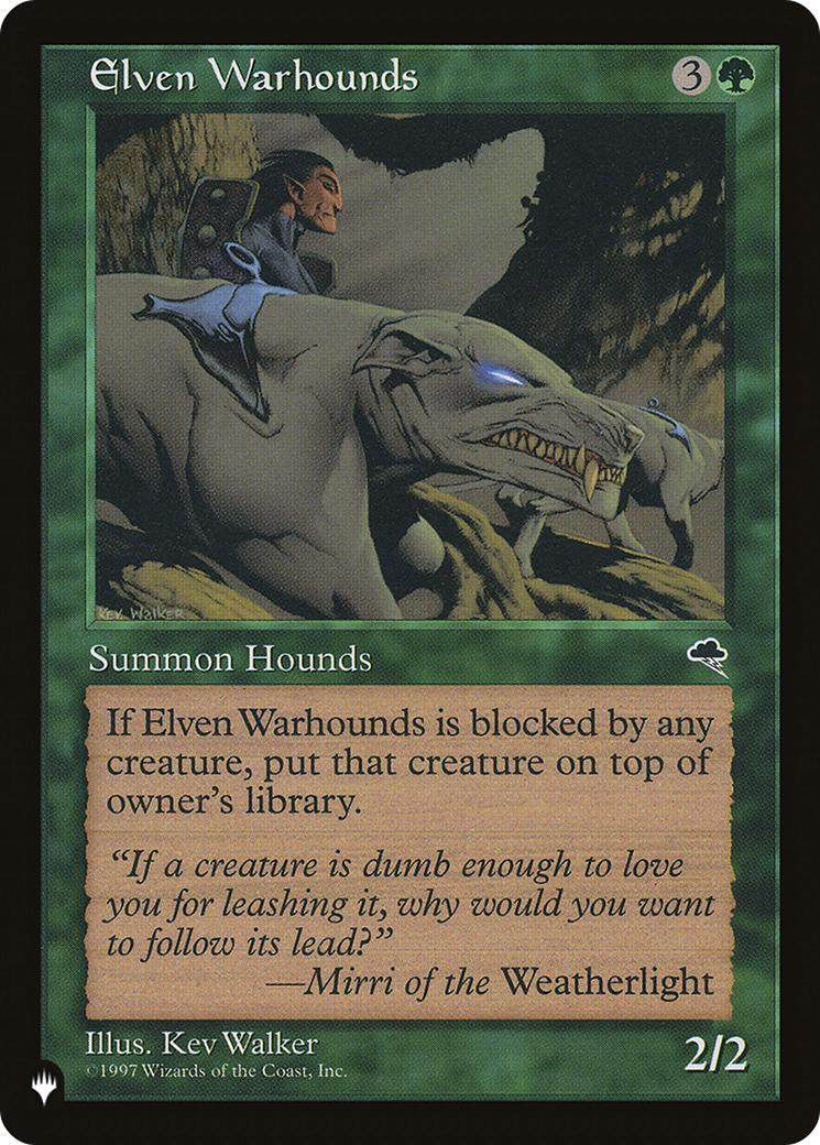 Elven Warhounds (PLIST-1138) - The List - Premium MTG Single from Wizards of the Coast - Just $0.32! Shop now at Game Crave Tournament Store