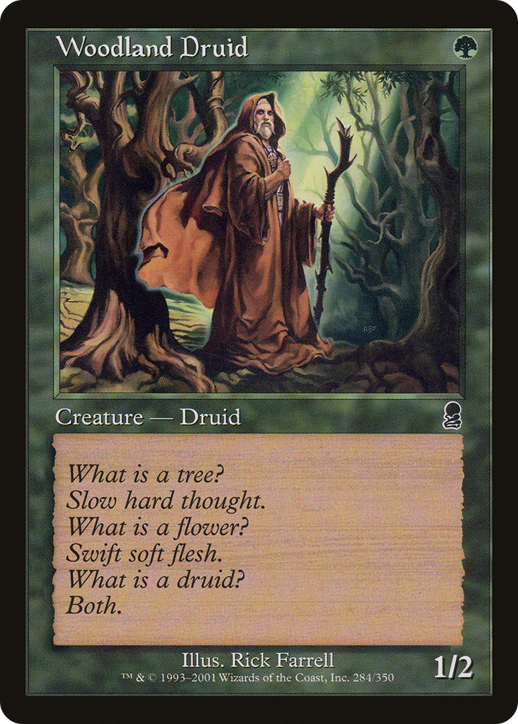 Woodland Druid (ODY-284) - Odyssey Foil - Premium MTG Single from Wizards of the Coast - Just $2.59! Shop now at Game Crave Tournament Store