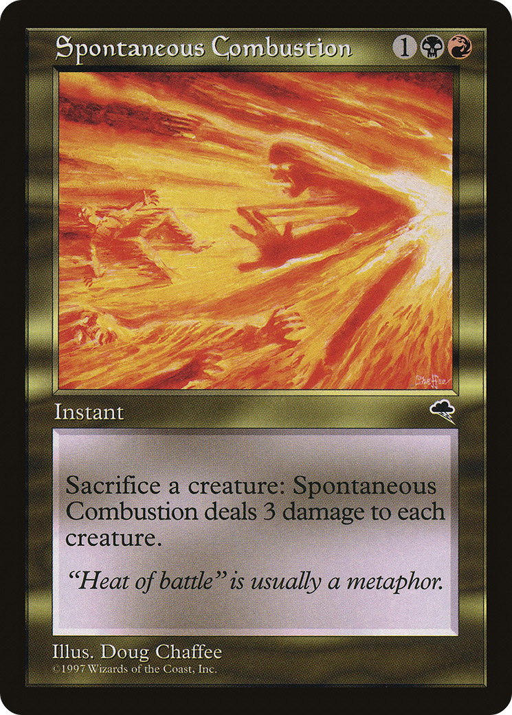 Spontaneous Combustion (TMP-273) - Tempest - Premium MTG Single from Wizards of the Coast - Just $0.25! Shop now at Game Crave Tournament Store