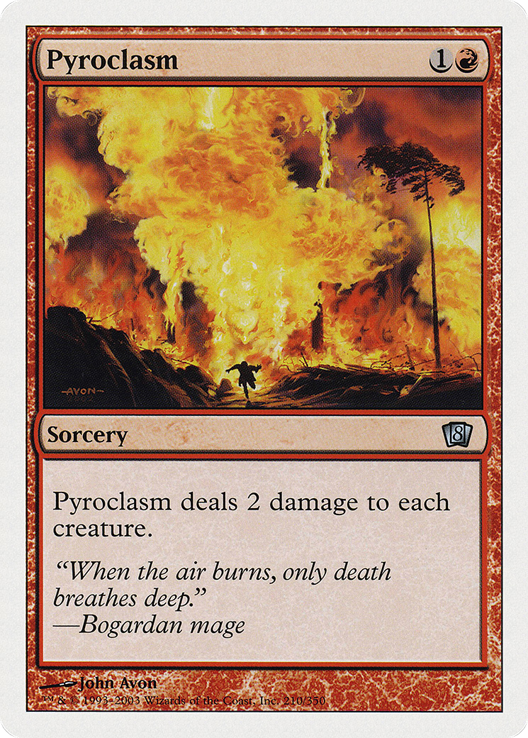 Pyroclasm (8ED-210) - Eighth Edition - Premium MTG Single from Wizards of the Coast - Just $0.08! Shop now at Game Crave Tournament Store