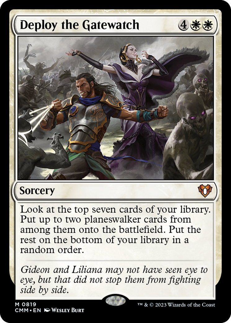 Deploy the Gatewatch (CMM-819) - Commander Masters - Premium MTG Single from Wizards of the Coast - Just $0.08! Shop now at Game Crave Tournament Store
