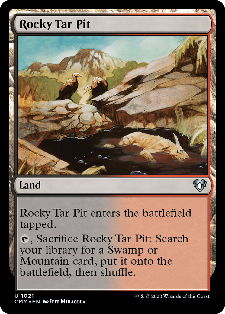 Rocky Tar Pit (CMM-1021) - Commander Masters - Premium MTG Single from Wizards of the Coast - Just $0.08! Shop now at Game Crave Tournament Store