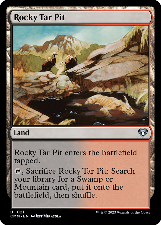 Rocky Tar Pit (CMM-1021) - Commander Masters - Premium MTG Single from Wizards of the Coast - Just $0.08! Shop now at Game Crave Tournament Store