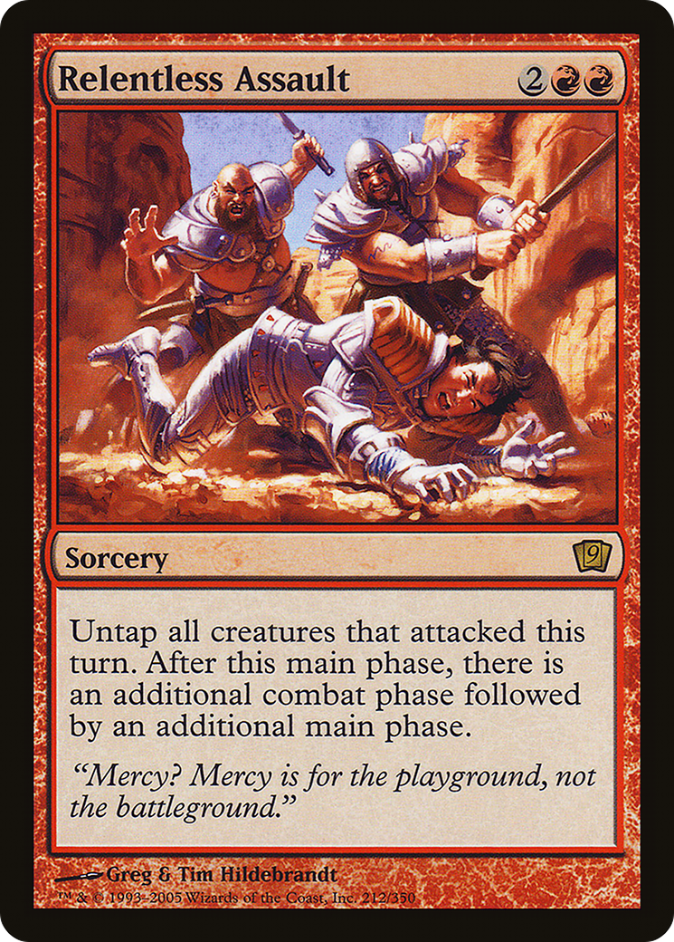 Relentless Assault (9ED-212★) - Ninth Edition Foil - Premium MTG Single from Wizards of the Coast - Just $19.99! Shop now at Game Crave Tournament Store