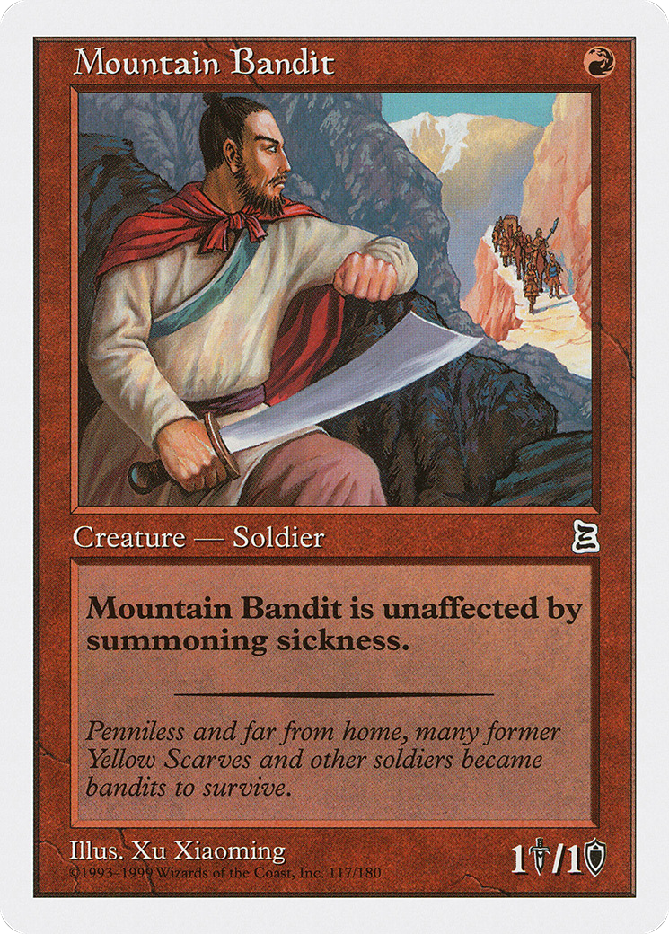 Mountain Bandit (PTK-117) - Portal Three Kingdoms - Premium MTG Single from Wizards of the Coast - Just $1.18! Shop now at Game Crave Tournament Store