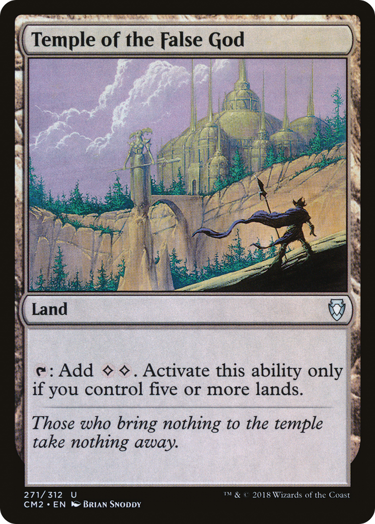 Temple of the False God (CM2-271) - Commander Anthology Volume II - Premium MTG Single from Wizards of the Coast - Just $0.08! Shop now at Game Crave Tournament Store