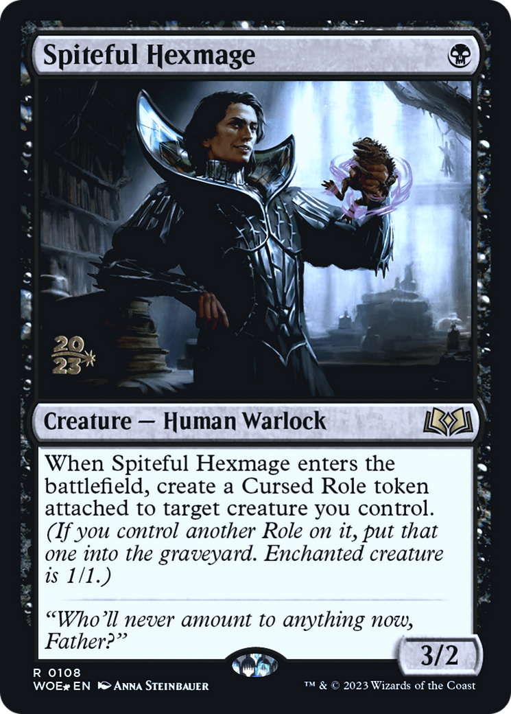 Spiteful Hexmage (PWOE-108S) - Wilds of Eldraine Promos Foil - Premium MTG Single from Wizards of the Coast - Just $0.10! Shop now at Game Crave Tournament Store