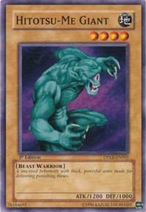 Hitotsu-Me Giant (DPKB-EN002) - Duelist Pack: Kaiba 1st Edition - Premium Yugioh Single from Konami - Just $0.25! Shop now at Game Crave Tournament Store