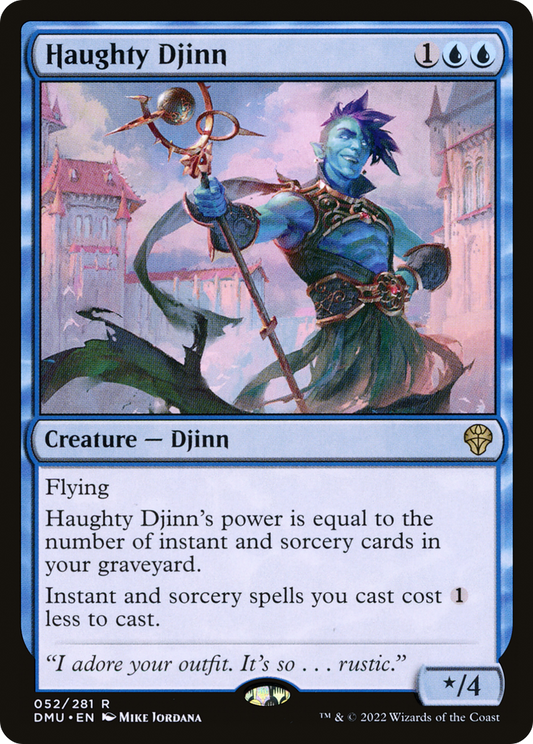Haughty Djinn (DMU-052) - Dominaria United - Premium MTG Single from Wizards of the Coast - Just $0.11! Shop now at Game Crave Tournament Store