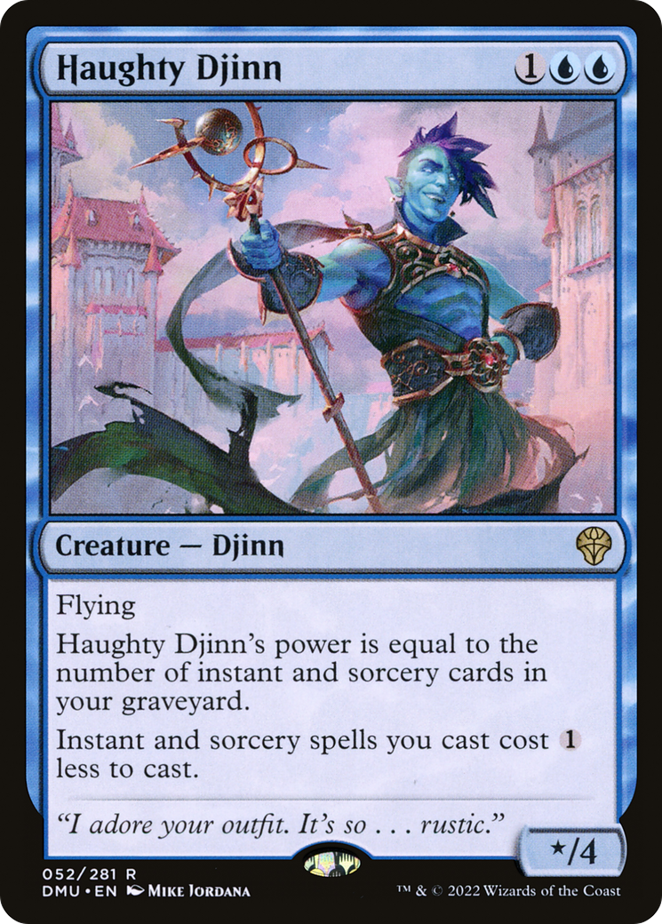 Haughty Djinn (DMU-052) - Dominaria United Foil - Premium MTG Single from Wizards of the Coast - Just $0.34! Shop now at Game Crave Tournament Store