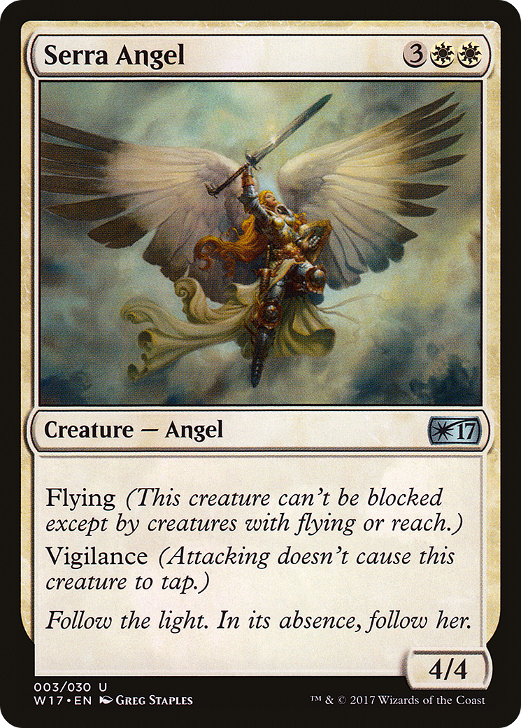 Serra Angel (W17-003) - Welcome Deck 2017 - Premium MTG Single from Wizards of the Coast - Just $0.08! Shop now at Game Crave Tournament Store