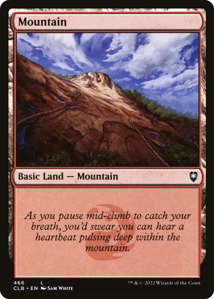 Mountain (CLB-466) - Commander Legends: Battle for Baldur's Gate - Premium MTG Single from Wizards of the Coast - Just $0.08! Shop now at Game Crave Tournament Store