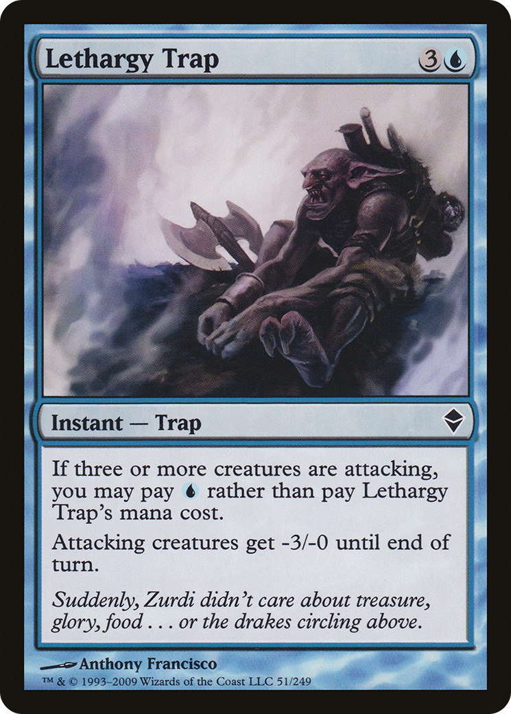 Lethargy Trap (ZEN-051) - Zendikar Foil - Premium MTG Single from Wizards of the Coast - Just $0.08! Shop now at Game Crave Tournament Store