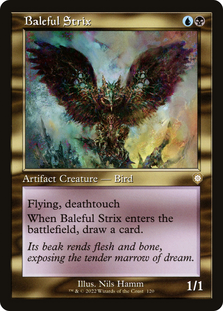 Baleful Strix (BRC-120) - The Brothers' War Commander - Premium MTG Single from Wizards of the Coast - Just $0.86! Shop now at Game Crave Tournament Store