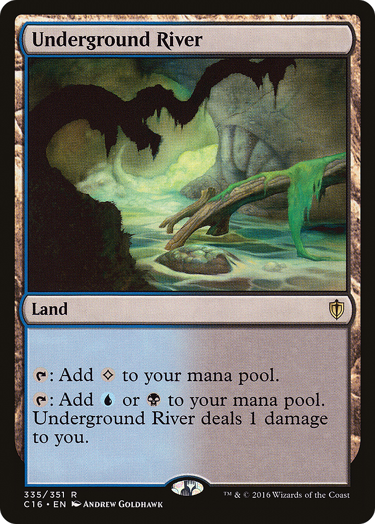 Underground River (C16-335) - Commander 2016 - Premium MTG Single from Wizards of the Coast - Just $0.69! Shop now at Game Crave Tournament Store