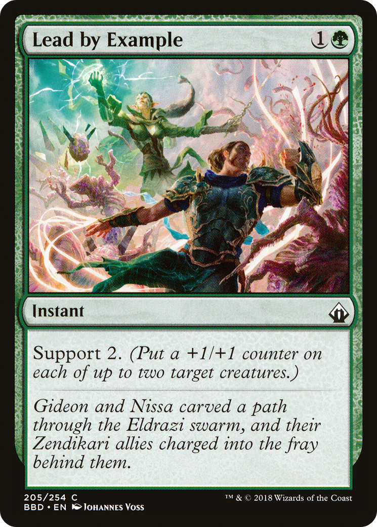 Lead by Example (BBD-205) - Battlebond - Premium MTG Single from Wizards of the Coast - Just $0.08! Shop now at Game Crave Tournament Store