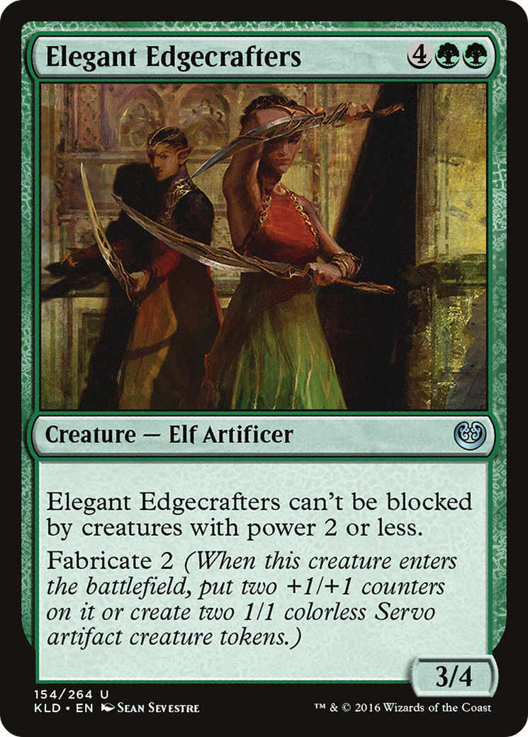 Elegant Edgecrafters (KLD-154) - Kaladesh Foil - Premium MTG Single from Wizards of the Coast - Just $0.08! Shop now at Game Crave Tournament Store