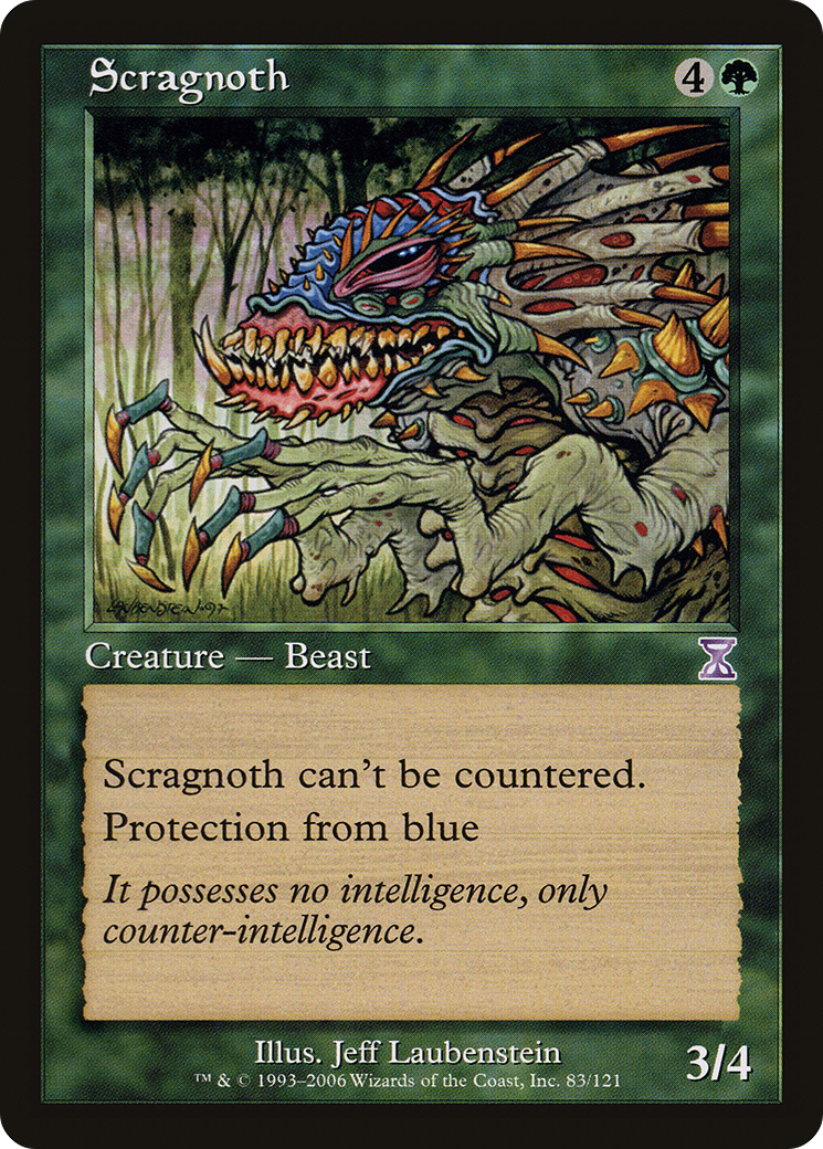 Scragnoth (TSB-083) - Time Spiral Timeshifted Foil - Premium MTG Single from Wizards of the Coast - Just $0.19! Shop now at Game Crave Tournament Store