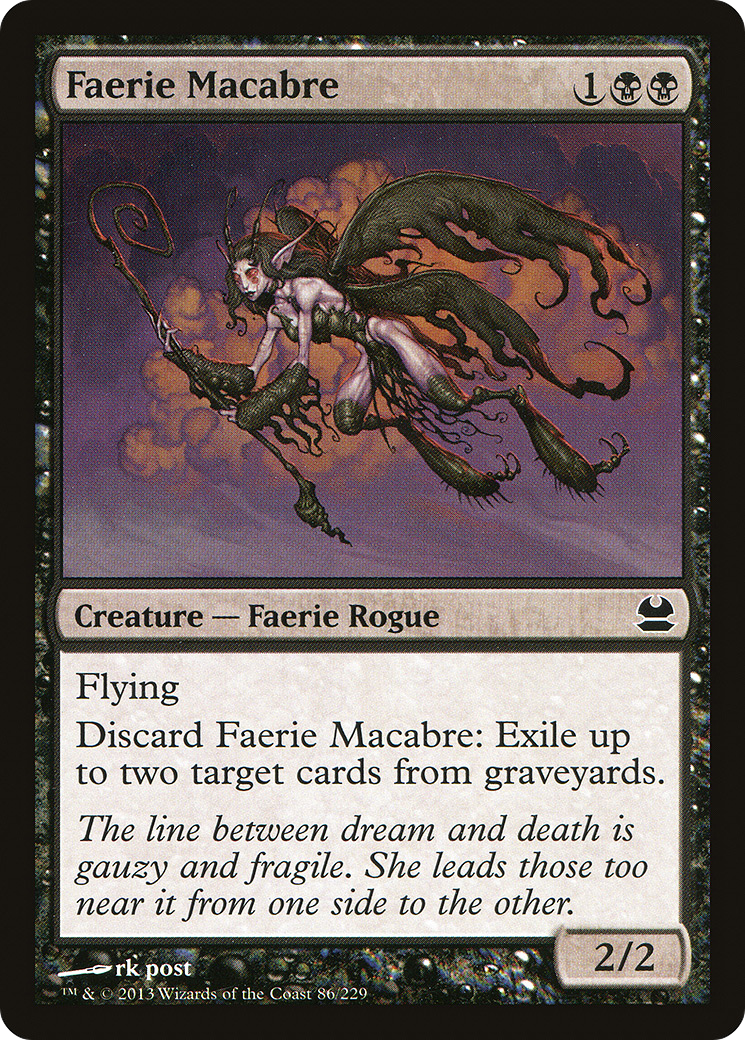 Faerie Macabre (MMA-086) - Modern Masters - Premium MTG Single from Wizards of the Coast - Just $0.41! Shop now at Game Crave Tournament Store