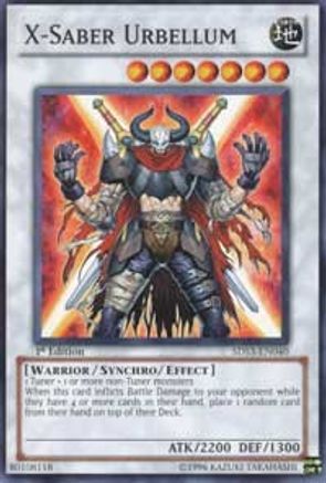 X-Saber Urbellum (5DS3-EN040) - Starter Deck: Duelist Toolbox 1st Edition - Premium Yugioh Single from Konami - Just $0.60! Shop now at Game Crave Tournament Store