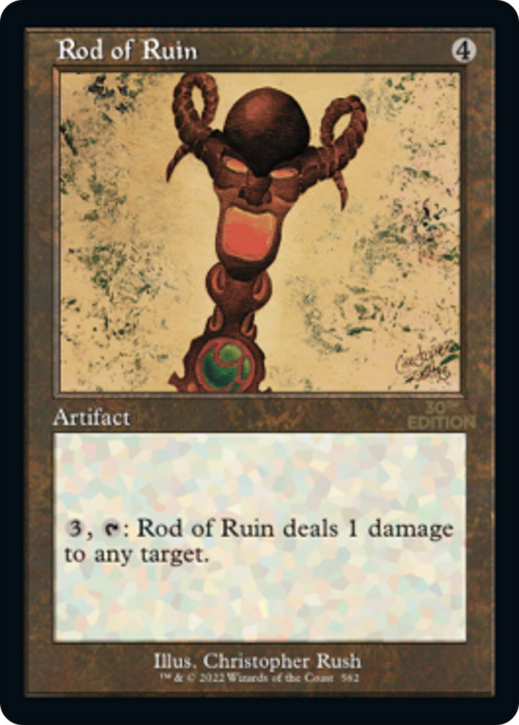 Rod of Ruin (30A-562) - 30th Anniversary Edition - Premium MTG Single from Wizards of the Coast - Just $7.19! Shop now at Game Crave Tournament Store