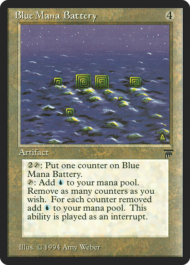 Blue Mana Battery (LEG-275) - Legends - Premium MTG Single from Wizards of the Coast - Just $2.62! Shop now at Game Crave Tournament Store