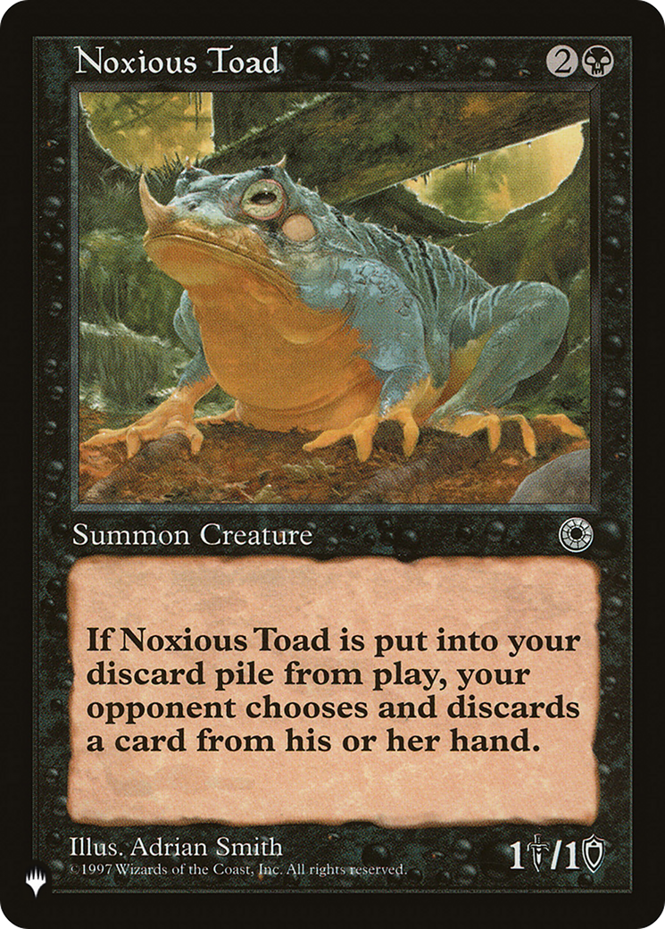 Noxious Toad (PLIST-676) - The List - Premium MTG Single from Wizards of the Coast - Just $0.08! Shop now at Game Crave Tournament Store