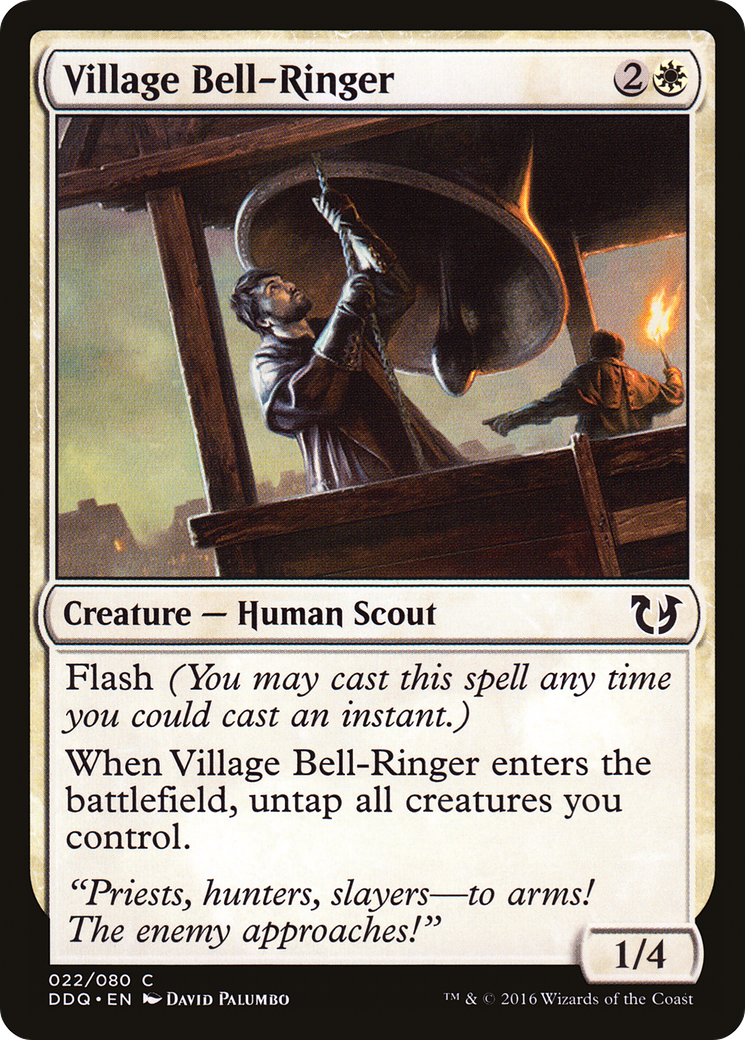 Village Bell-Ringer (DDQ-022) - Duel Decks: Blessed vs. Cursed - Premium MTG Single from Wizards of the Coast - Just $0.08! Shop now at Game Crave Tournament Store