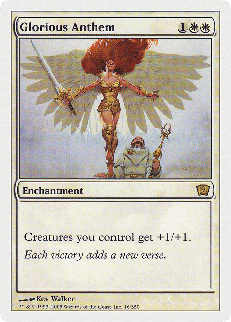 Glorious Anthem (9ED-016) - Ninth Edition - Premium MTG Single from Wizards of the Coast - Just $0.30! Shop now at Game Crave Tournament Store