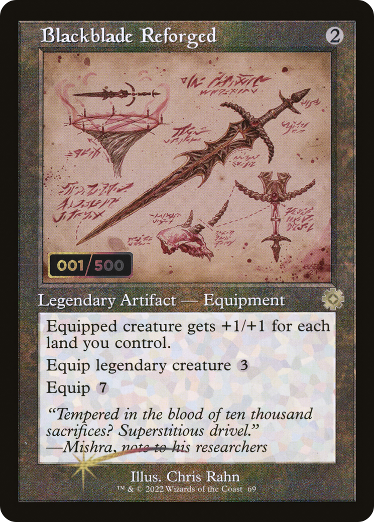 Blackblade Reforged (BRR-69Z) - The Brothers' War Retro Artifacts Foil - Premium MTG Single from Wizards of the Coast - Just $90! Shop now at Game Crave Tournament Store