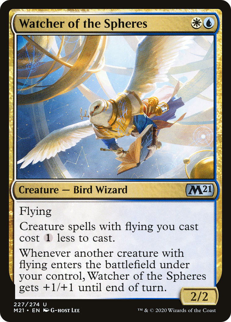 Watcher of the Spheres (M21-227) - Core Set 2021 - Premium MTG Single from Wizards of the Coast - Just $0.25! Shop now at Game Crave Tournament Store