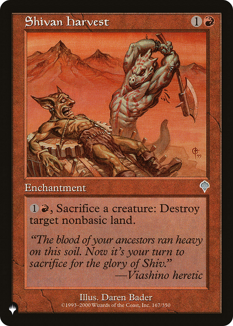 Shivan Harvest (PLIST-540) - The List - Premium MTG Single from Wizards of the Coast - Just $0.08! Shop now at Game Crave Tournament Store