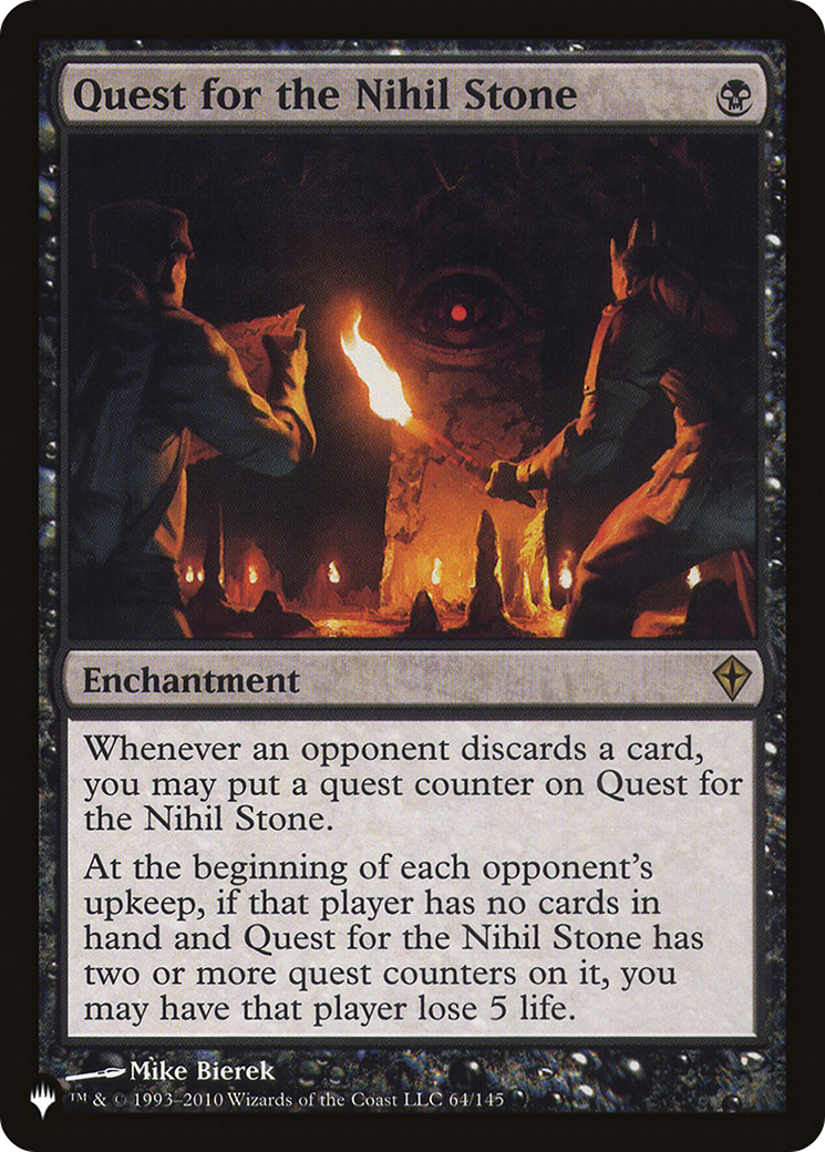 Quest for the Nihil Stone (PLIST-772) - The List - Premium MTG Single from Wizards of the Coast - Just $0.67! Shop now at Game Crave Tournament Store