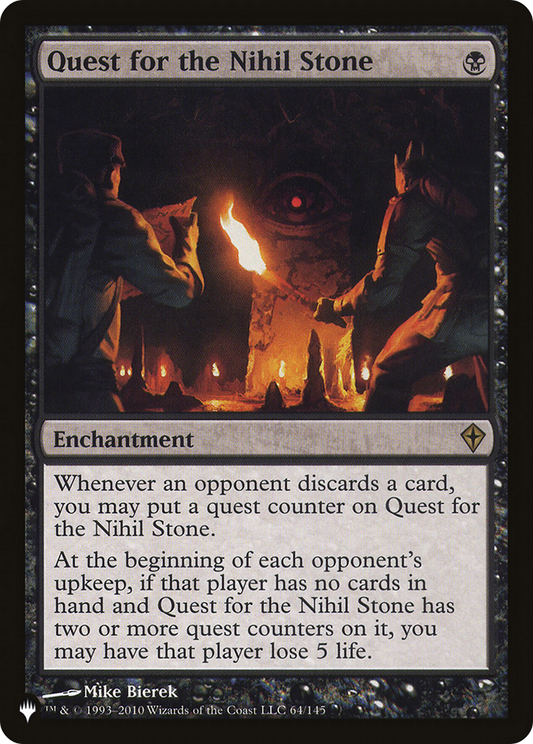 Quest for the Nihil Stone (PLIST-772) - The List - Premium MTG Single from Wizards of the Coast - Just $0.67! Shop now at Game Crave Tournament Store