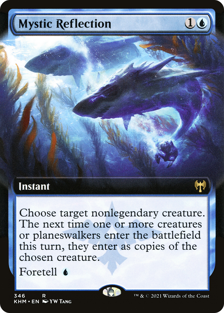 Mystic Reflection (KHM-346) - Kaldheim: (Extended Art) Foil - Premium MTG Single from Wizards of the Coast - Just $0.43! Shop now at Game Crave Tournament Store