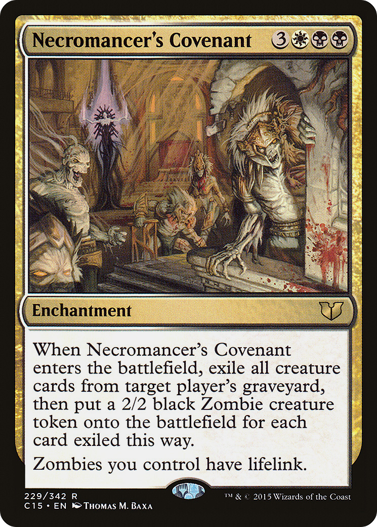 Necromancer's Covenant (C15-229) - Commander 2015 - Premium MTG Single from Wizards of the Coast - Just $0.18! Shop now at Game Crave Tournament Store