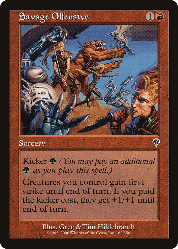 Savage Offensive (INV-162) - Invasion Foil - Premium MTG Single from Wizards of the Coast - Just $0.10! Shop now at Game Crave Tournament Store