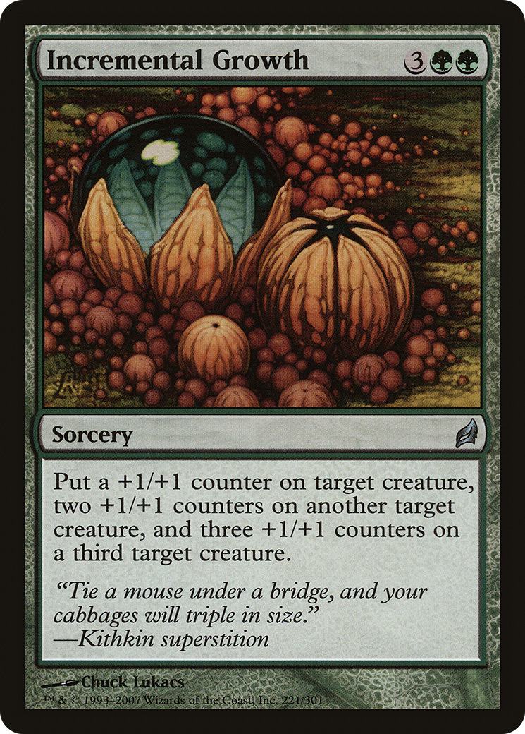 Incremental Growth (LRW-221) - Lorwyn - Premium MTG Single from Wizards of the Coast - Just $0.08! Shop now at Game Crave Tournament Store