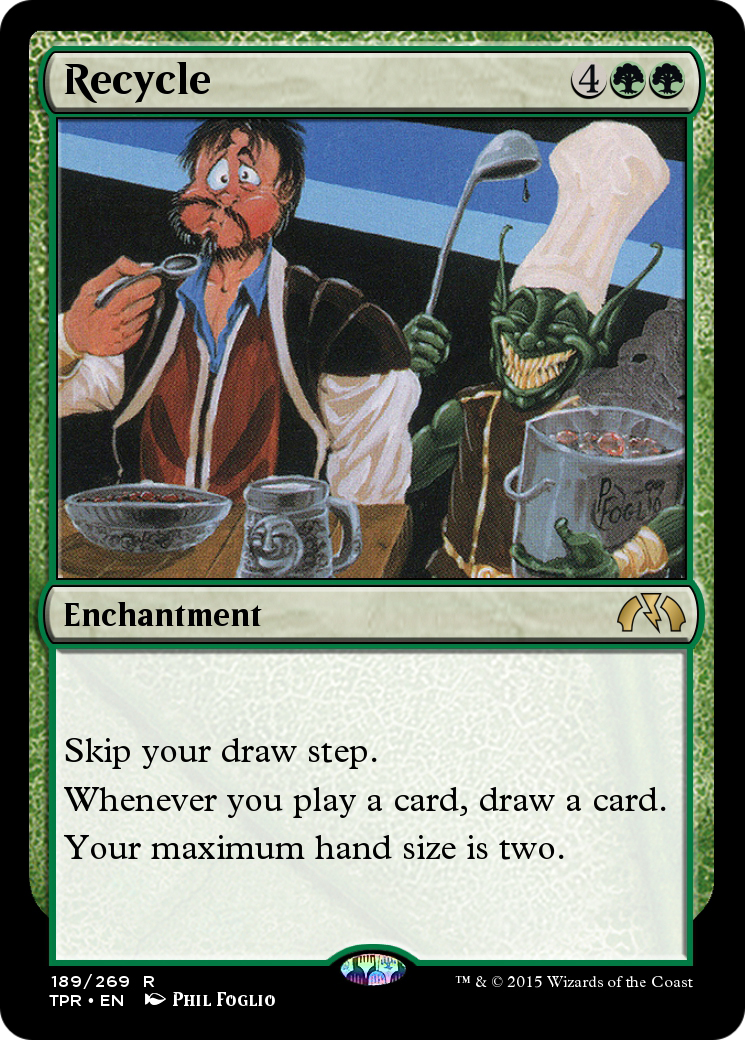 Recycle (TPR-189) - Tempest Remastered - Premium MTG Single from Wizards of the Coast - Just $0! Shop now at Game Crave Tournament Store