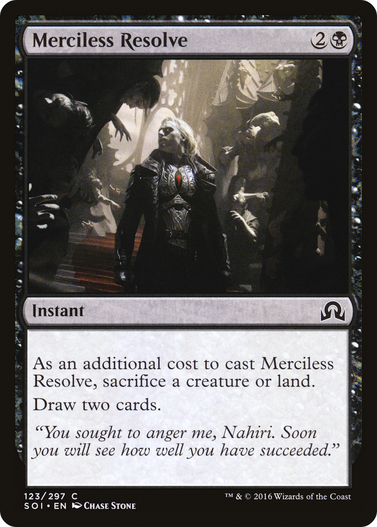 Merciless Resolve (SOI-123) - Shadows over Innistrad - Premium MTG Single from Wizards of the Coast - Just $0.08! Shop now at Game Crave Tournament Store