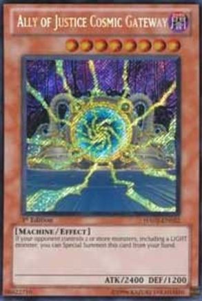 Ally of Justice Cosmic Gateway (HA02-EN022) - Hidden Arsenal 2 1st Edition - Premium Yugioh Single from Konami - Just $0.25! Shop now at Game Crave Tournament Store