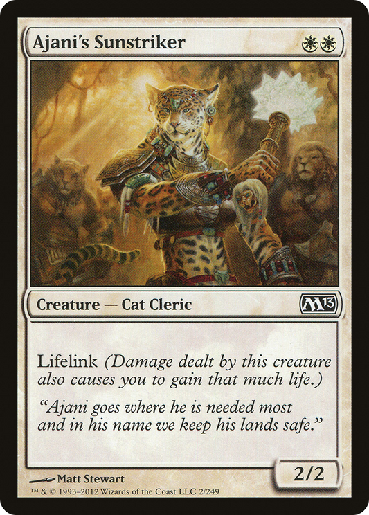 Ajani's Sunstriker (M13-002) - Magic 2013 - Premium MTG Single from Wizards of the Coast - Just $0.08! Shop now at Game Crave Tournament Store