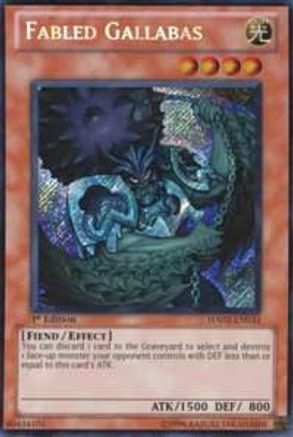 Fabled Gallabas (HA02-EN033) - Hidden Arsenal 2 Unlimited - Premium Yugioh Single from Konami - Just $0.24! Shop now at Game Crave Tournament Store
