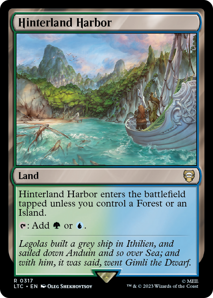 Hinterland Harbor (LTC-317) - Tales of Middle-earth Commander - Premium MTG Single from Wizards of the Coast - Just $0.18! Shop now at Game Crave Tournament Store