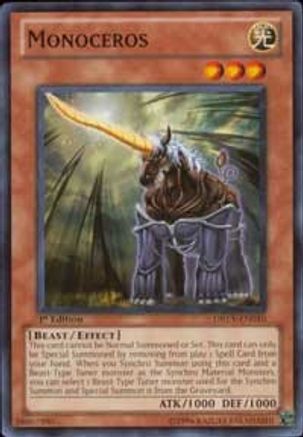 Monoceros (DREV-EN010) - Duelist Revolution Unlimited - Premium Yugioh Single from Konami - Just $0.26! Shop now at Game Crave Tournament Store