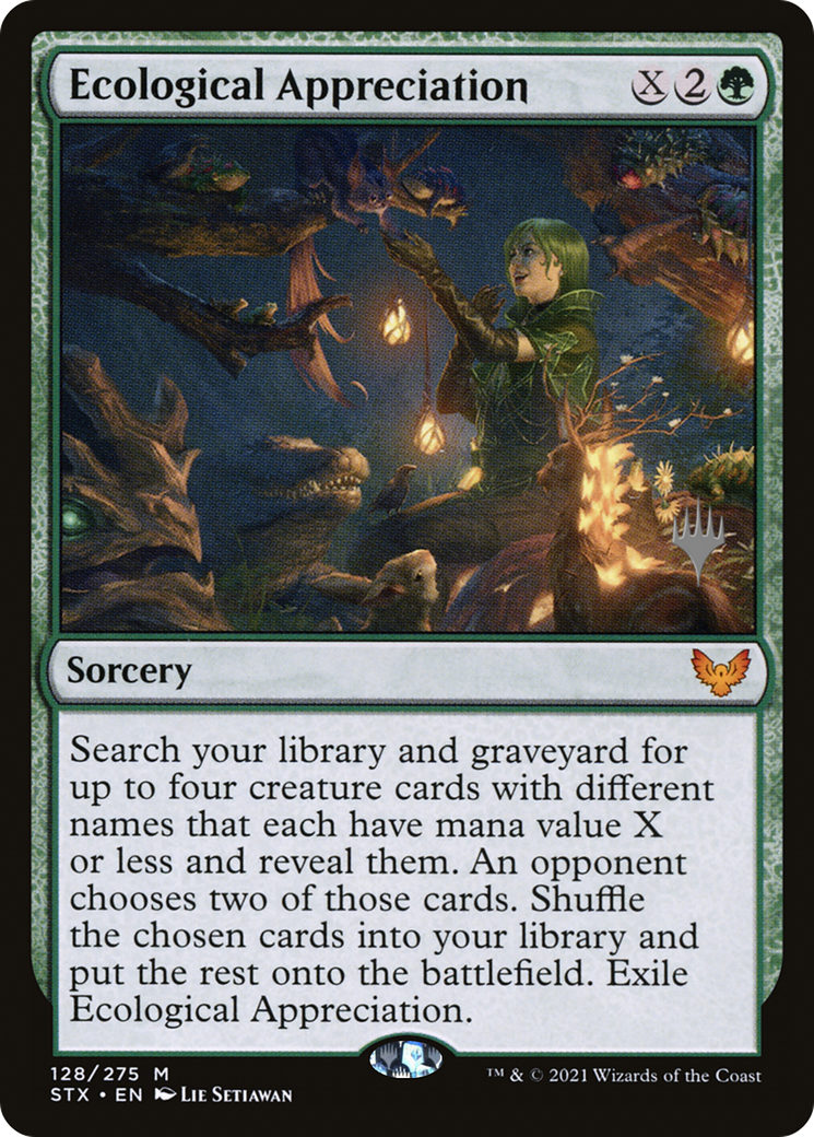 Ecological Appreciation (PSTX-128P) - Strixhaven: School of Mages Promos - Premium MTG Single from Wizards of the Coast - Just $0.13! Shop now at Game Crave Tournament Store