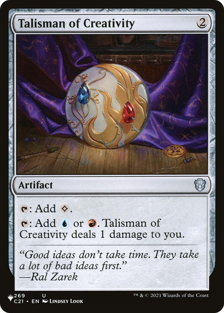 Talisman of Creativity (PHED-056) - Heads I Win, Tails You Lose - Premium MTG Single from Wizards of the Coast - Just $0.57! Shop now at Game Crave Tournament Store