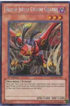Ally of Justice Cyclone Creator (DREV-EN092) - Duelist Revolution 1st Edition - Premium Yugioh Single from Konami - Just $0.67! Shop now at Game Crave Tournament Store